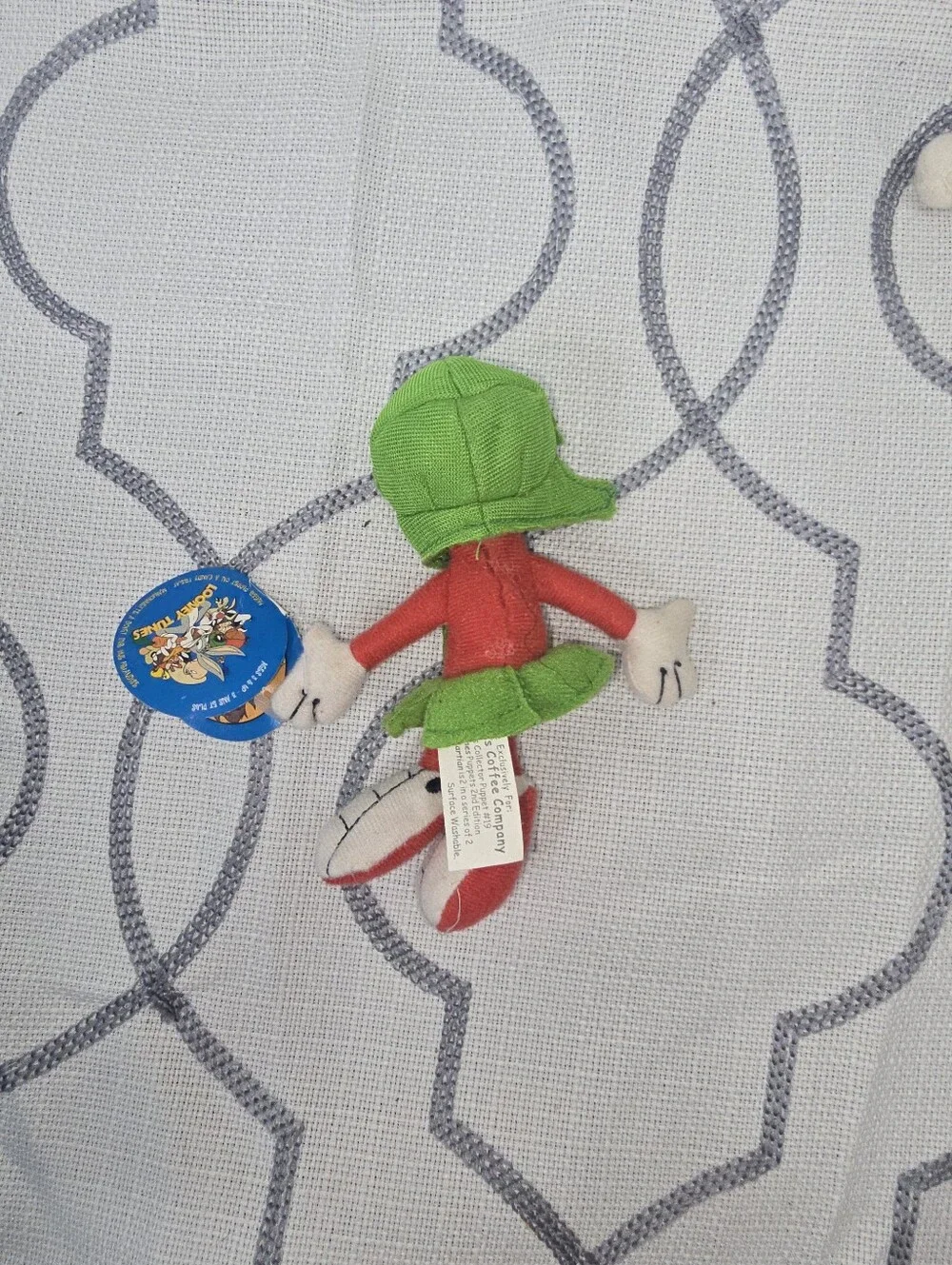 Vtg Starbucks Looney Tunes Finger Puppets Tweety Marvin Sylvester & Taz Set Of 4